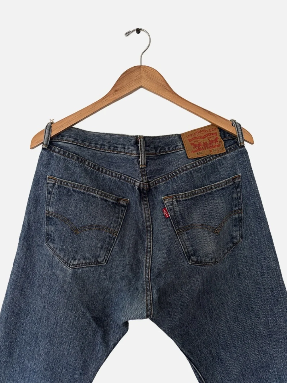 Vintage Levi's 501 34W Raw Hem
